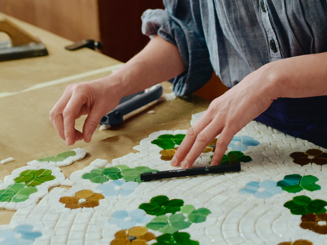 A mosaic artist's summer