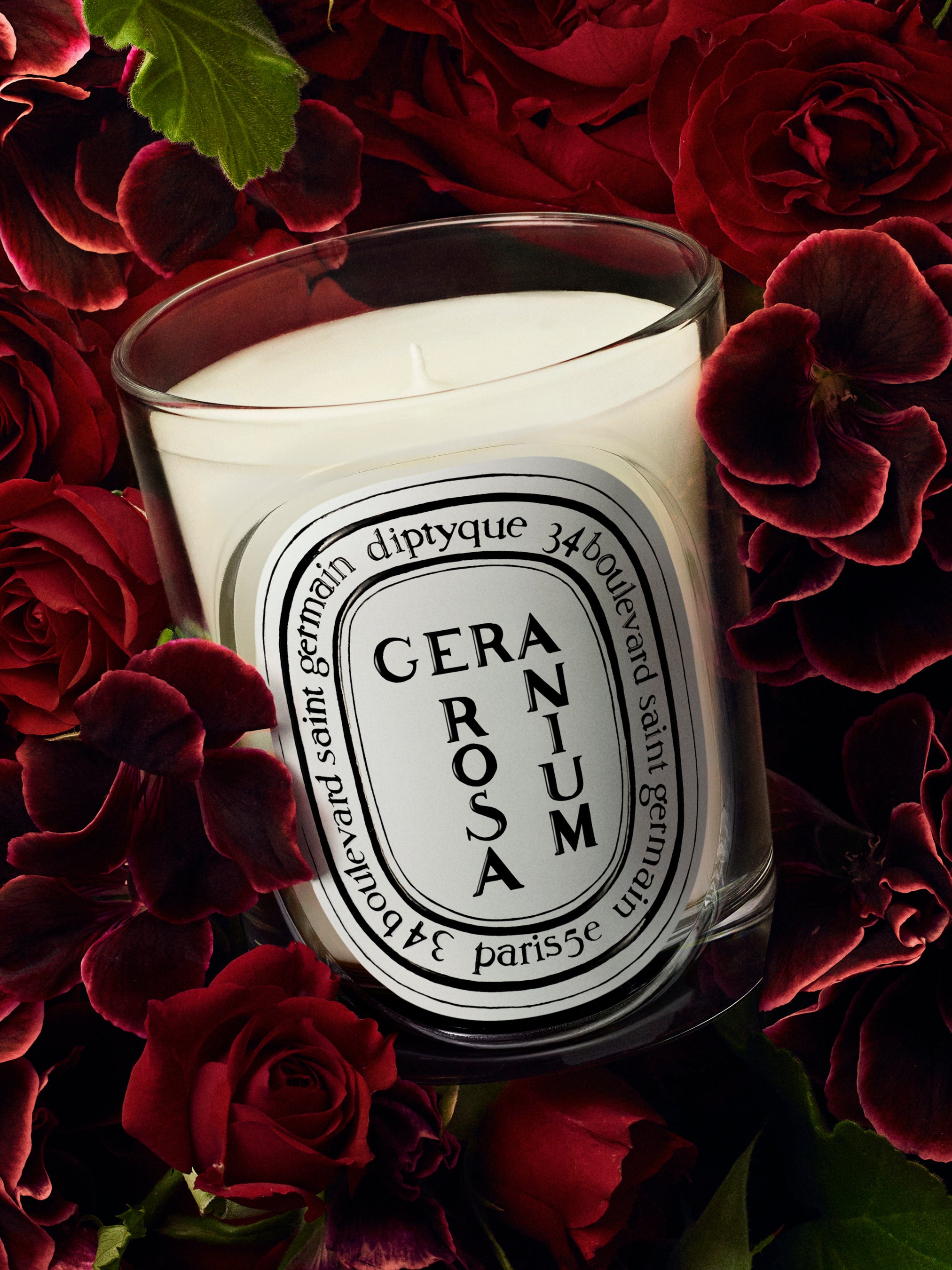 diptyque GERANIUM ROSAキャンドル 190g オードトワレ付 Geranium Rosa - Classic Candle – Diptyque