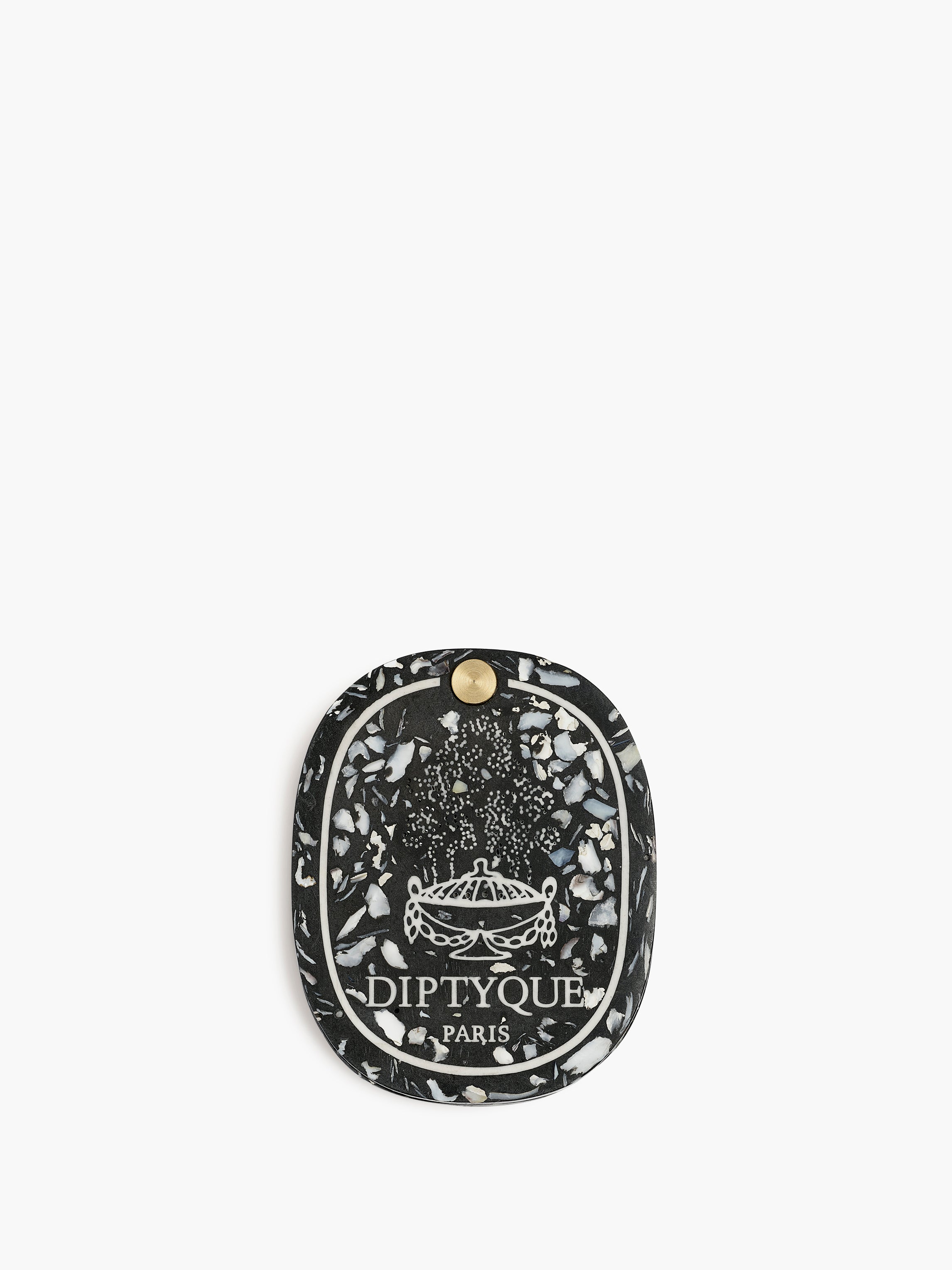 diptyque ポケットミラー オーバル コキアージュ Shell Pocket Mirror - Black – Diptyque