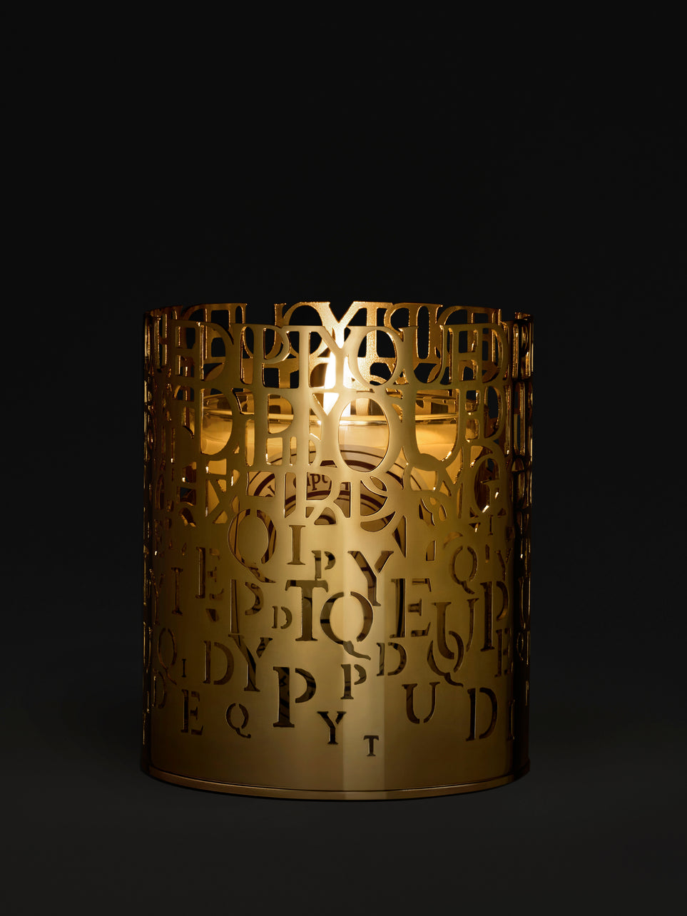 Windlicht Alphabet - für klassische Kerzen