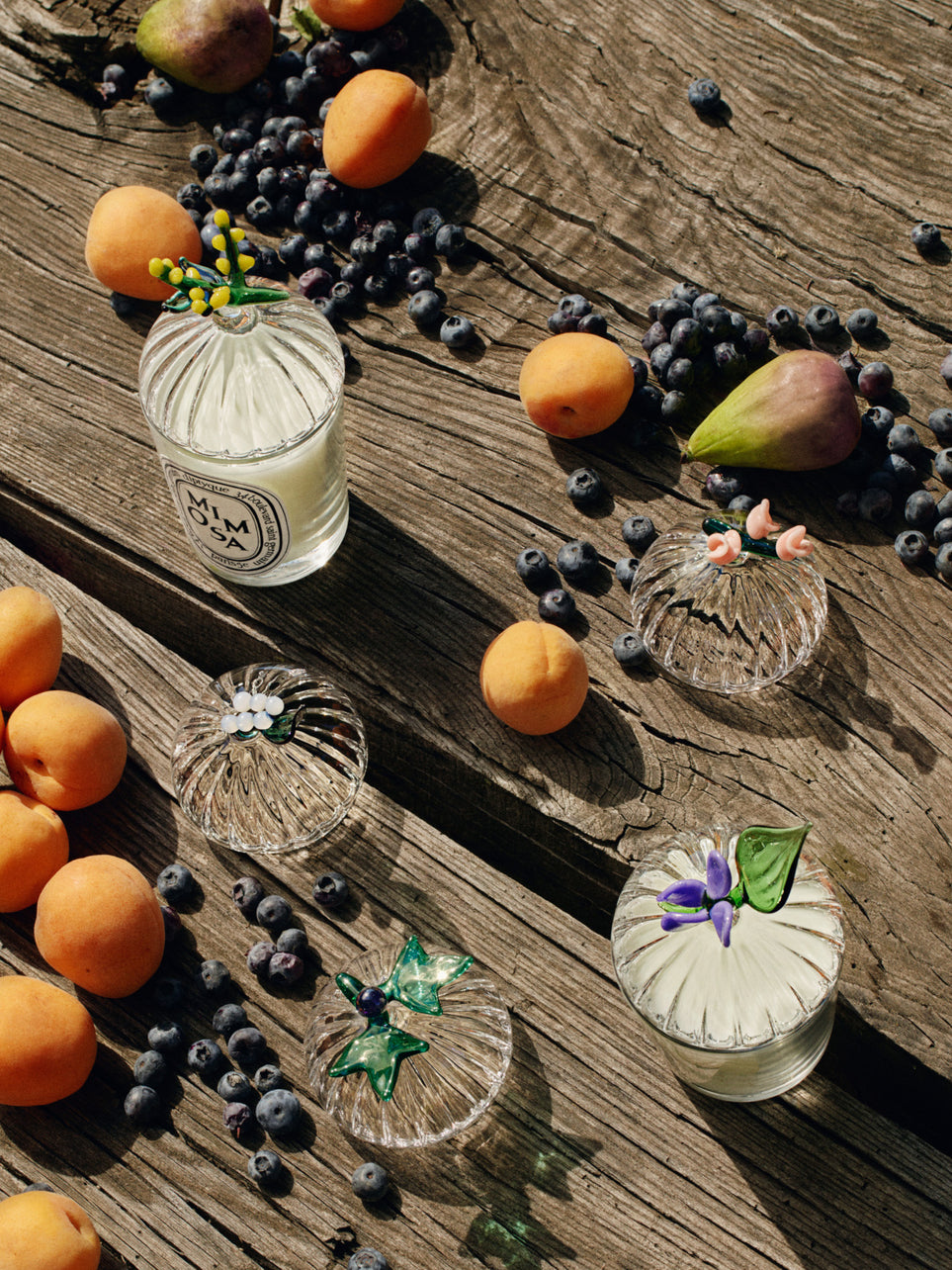 Coperchio Mimosa - Per candele classiche