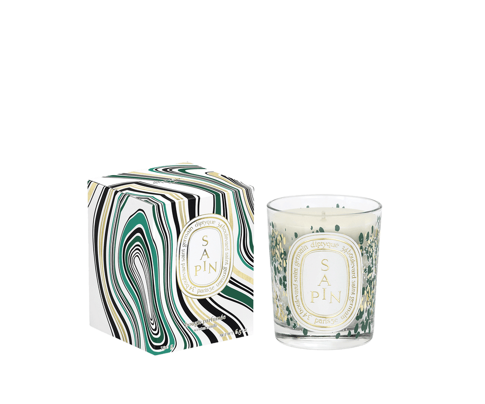 Sapin (Abete) - Candela classica con coperchio dorato