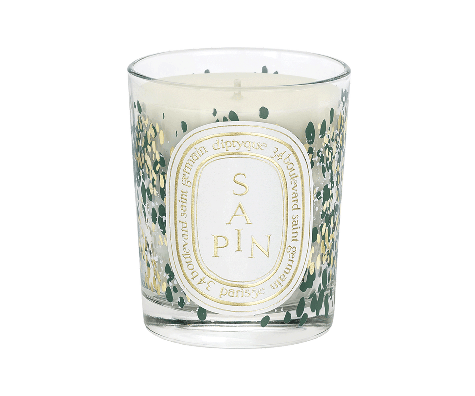 Sapin (Abete) - Candela classica con coperchio dorato