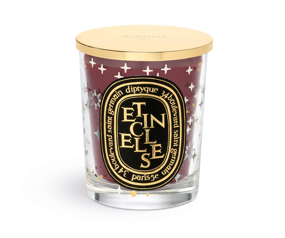 Étincelles (Scintille) - Candela classica con coperchio dorato