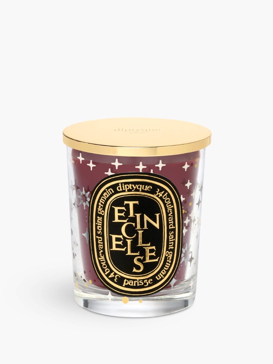 Étincelles (Scintille) - Candela classica con coperchio dorato