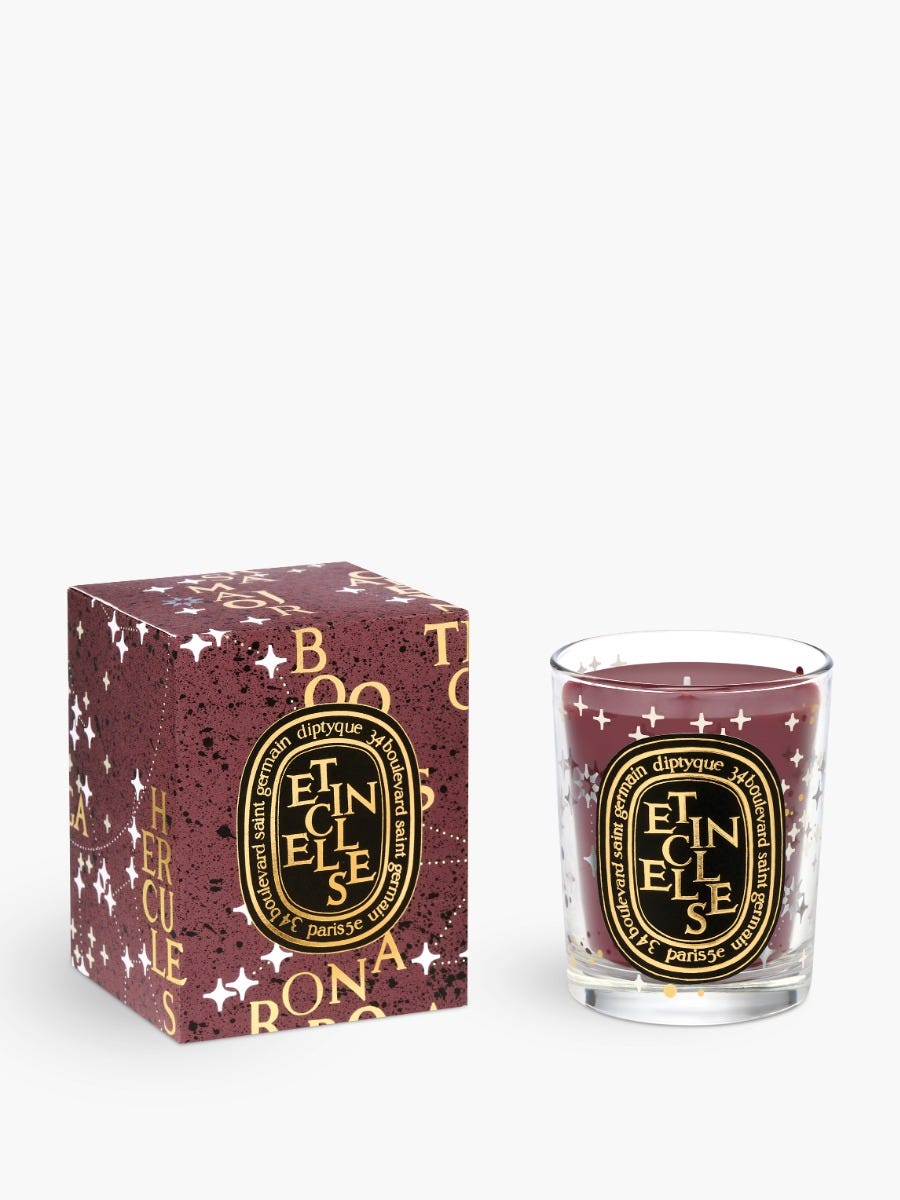 Étincelles (Scintille) - Candela classica con coperchio dorato