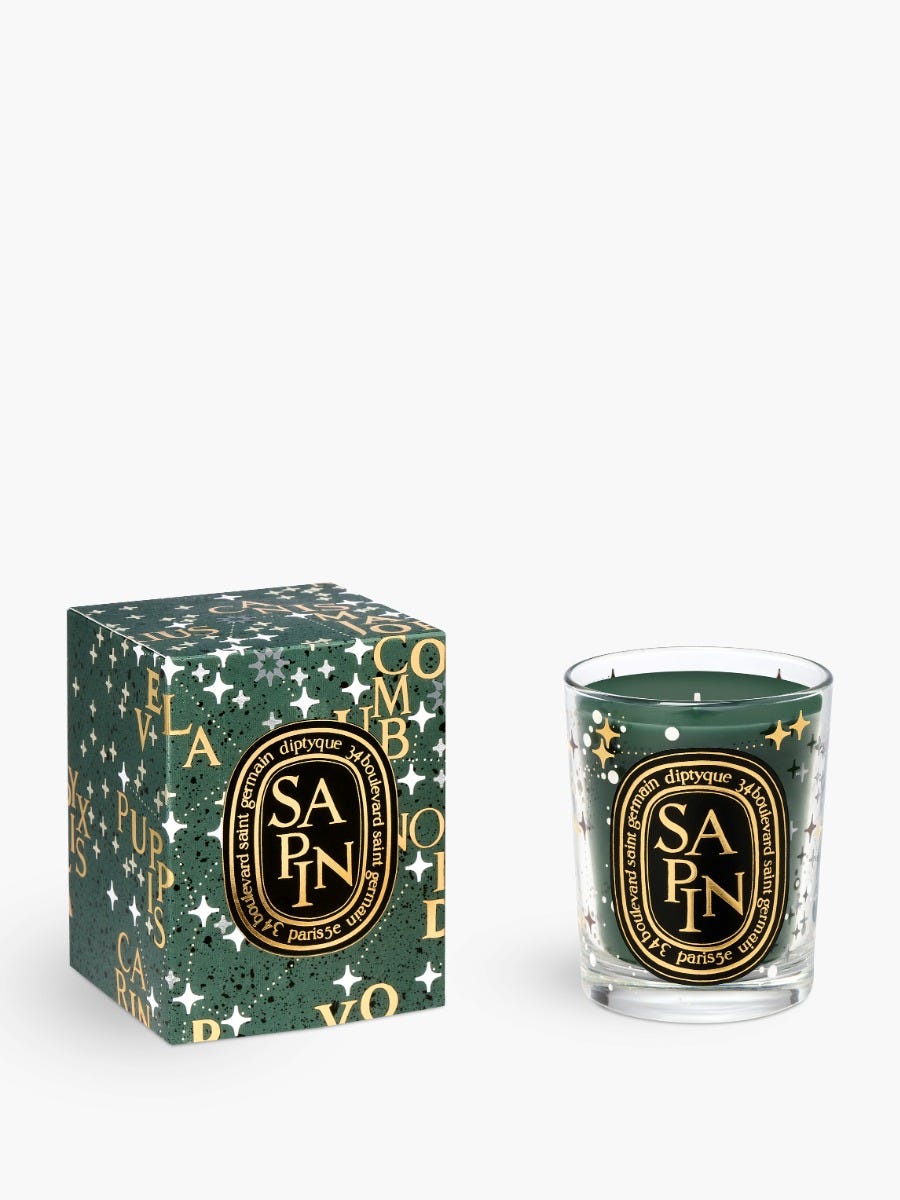 Sapin (Tanne) - Klassische Kerze mit goldenem Deckel