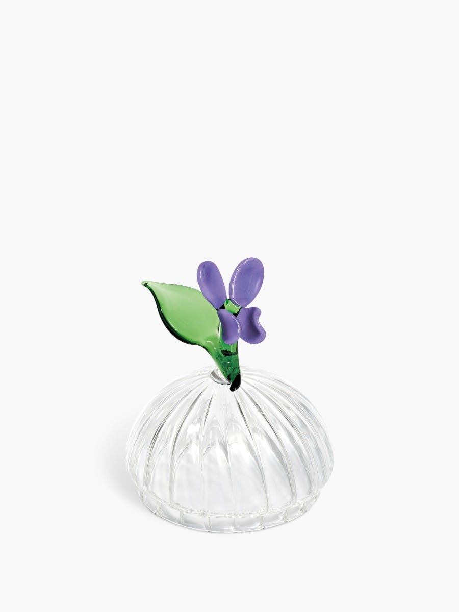 Coperchio Violette (Violetta) - Per candele classiche