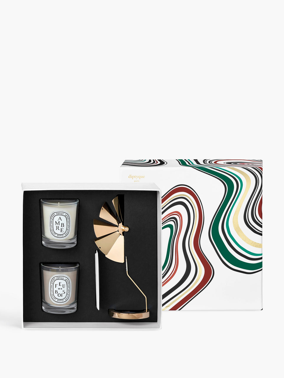 Set mit Karussell und zwei 70 g-Kerzen in limitierter Edition
