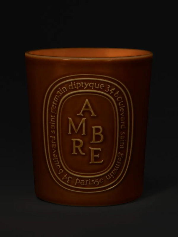 Ambre (Amber) - Große Kerze