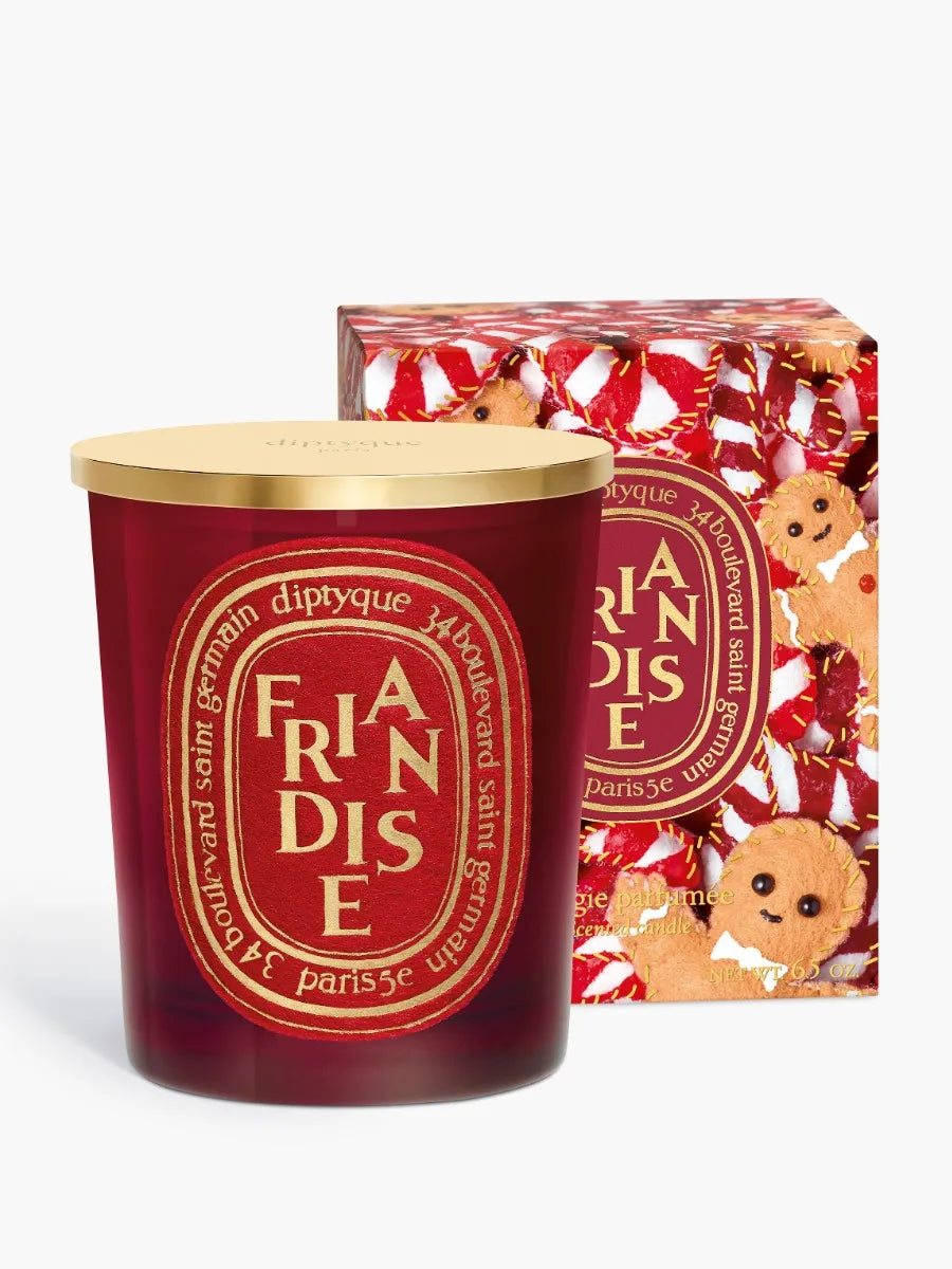 Friandise (Süßer Genuss) - Klassische Kerze mit goldenem Deckel