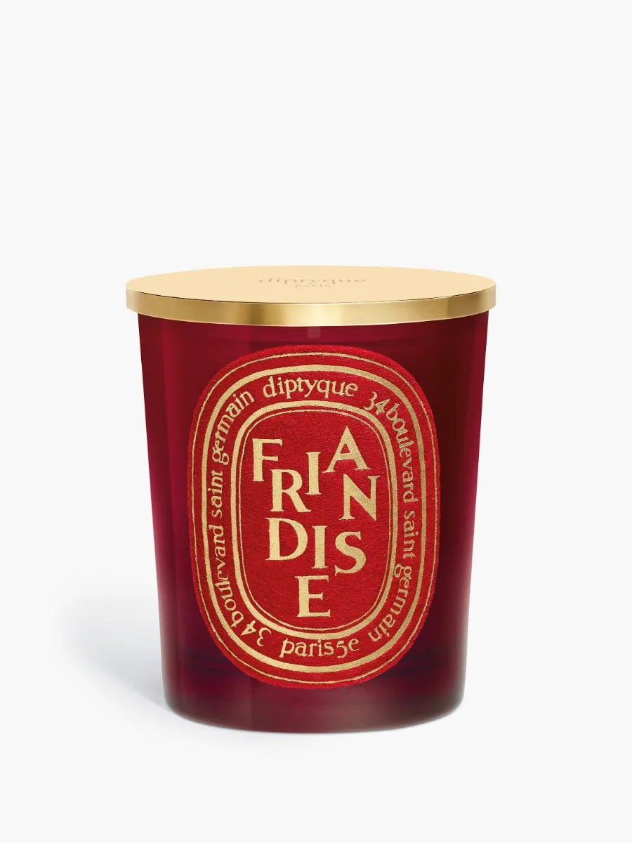 Friandise (Süßer Genuss) - Klassische Kerze mit goldenem Deckel