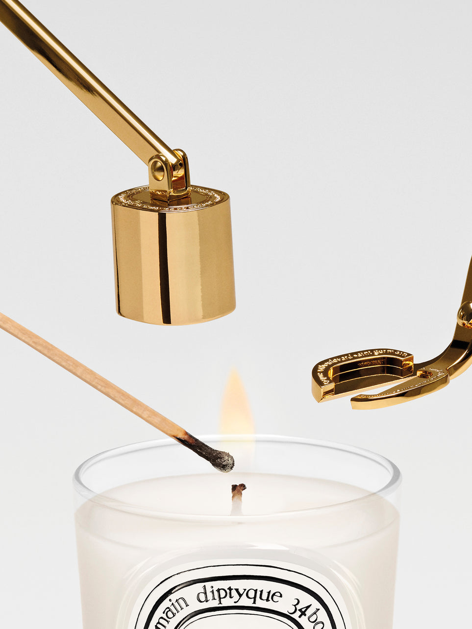 Gold Wick Trimmer - For candles
