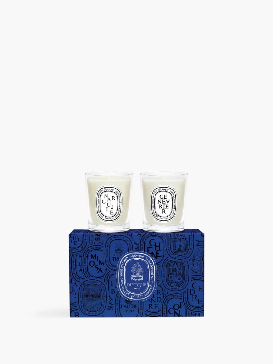 Narguilé (Wasserpfeife) & Genévrier (Wacholder) - Set mit 2 kleinen Kerzen