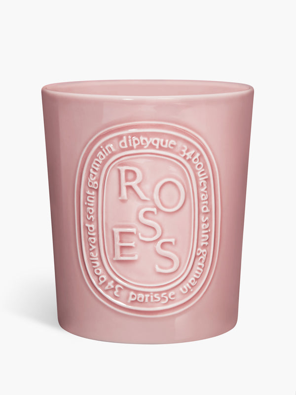 Roses - Bougie grand modèle