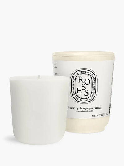 Roses - Recharge pour bougie modèle classique