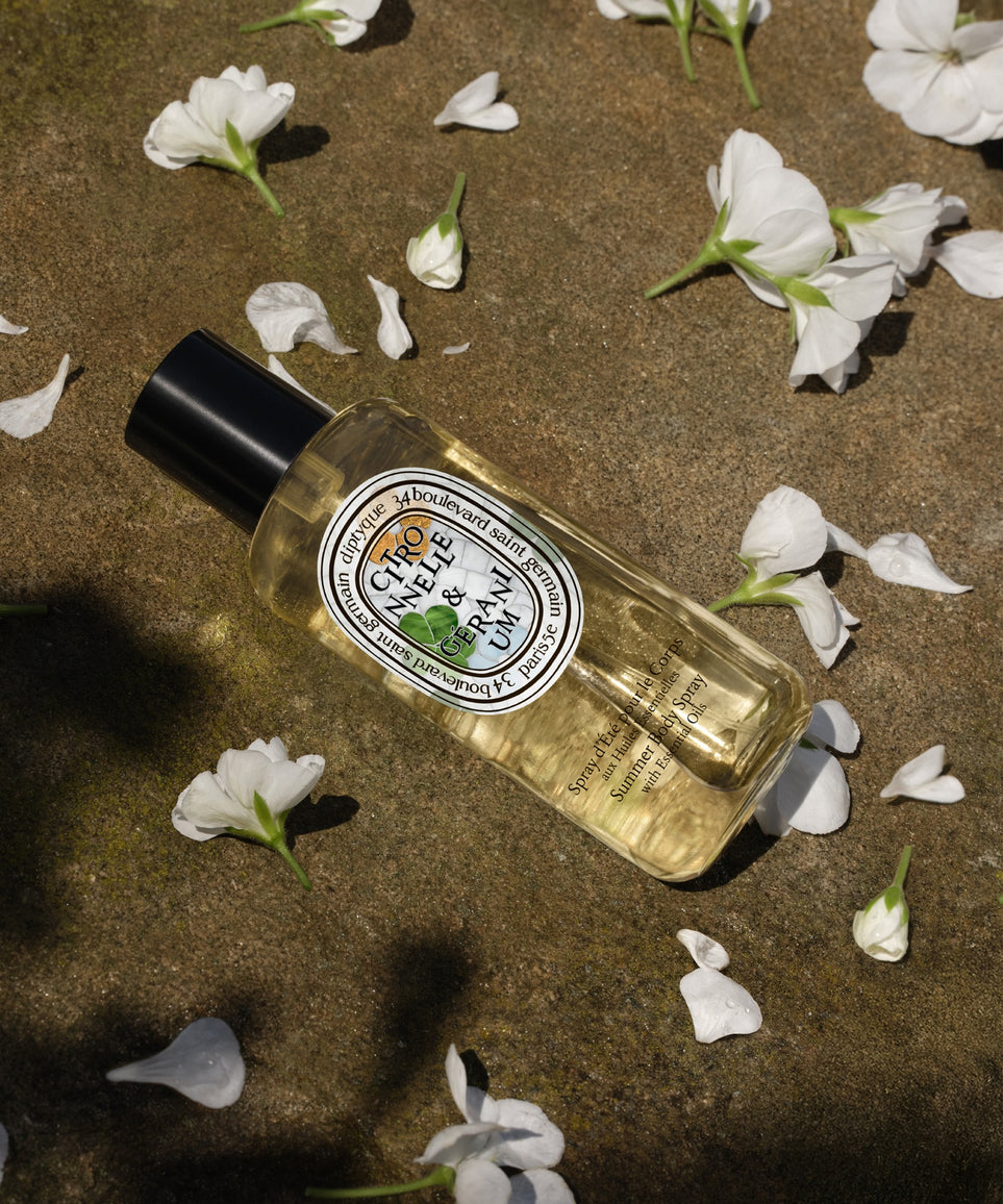 Lemongrass & Geranium - Summer body spray with essential oils