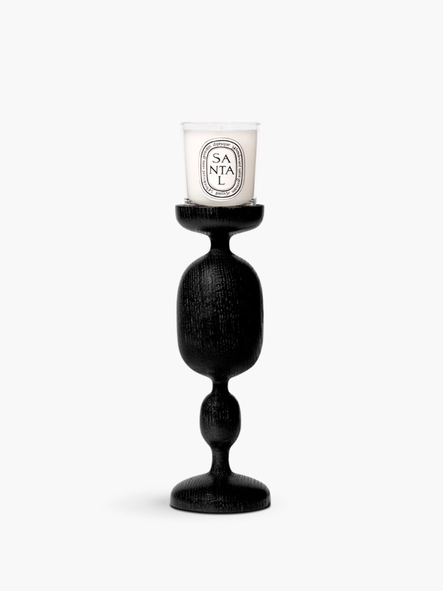 Black Baluster Candle Holder - For small candles - Diptyque