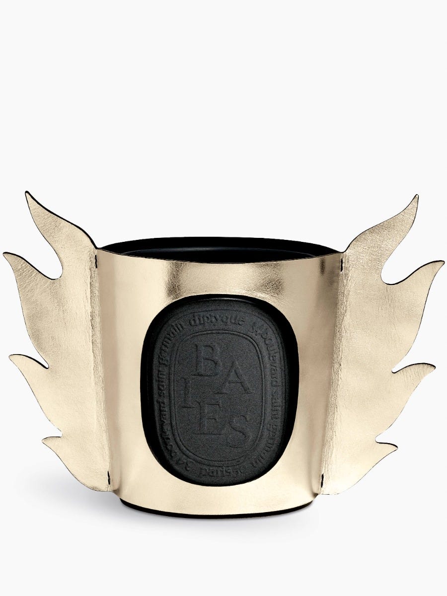 Flame Leather Sleeve - For extra large candle - Diptyque