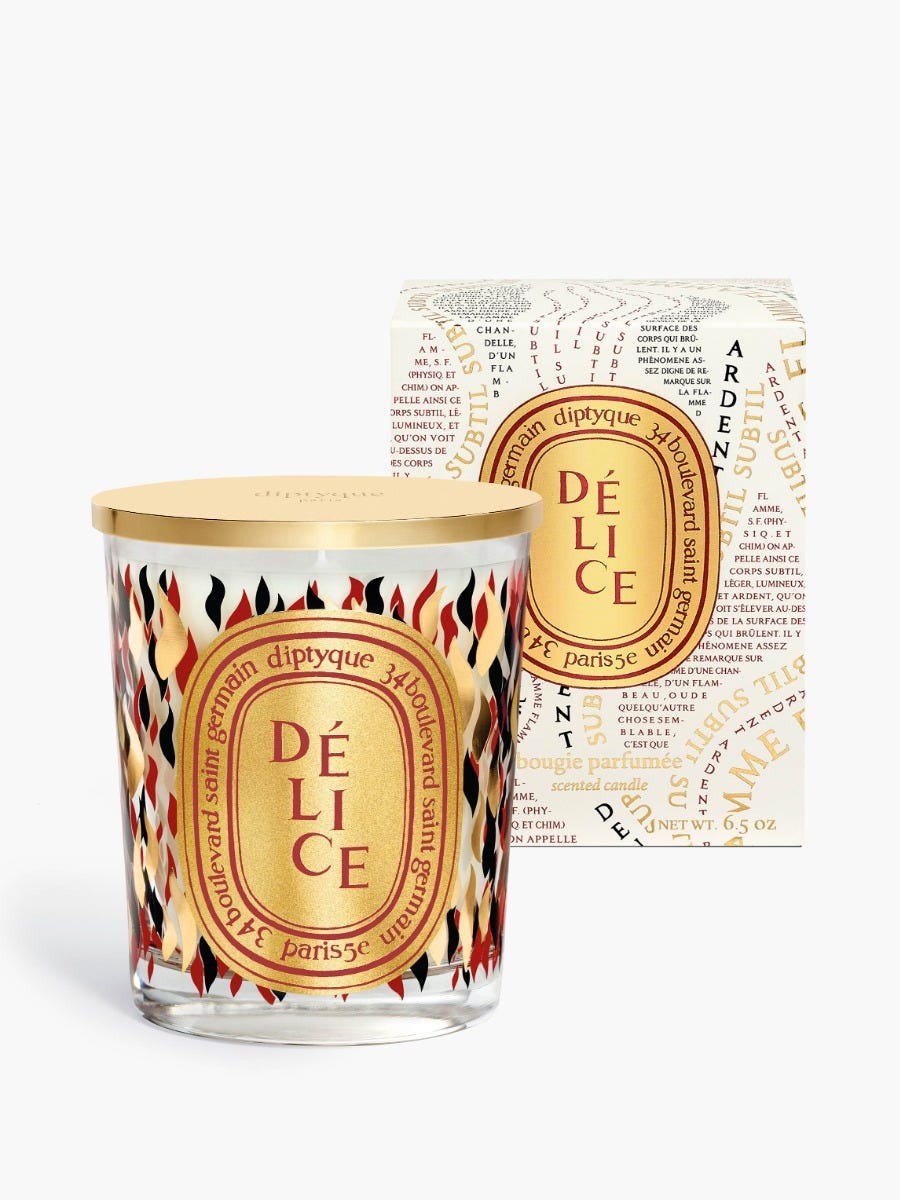 Délice (Delight) - Classic candle with Golden Lid Classic